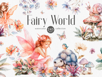 Fairy World. Nursery Art.