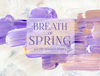 Breath of Spring. Acrylic Textures.